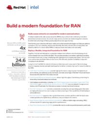 Build a Modern Foundation for RAN