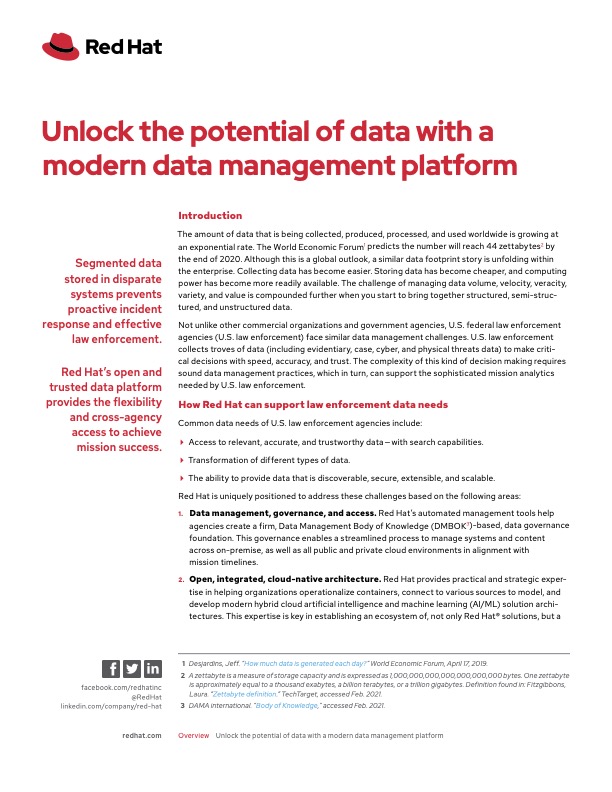 Unlock the Potential of Data with a Modern Data Management Platform